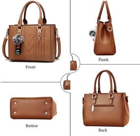 img 3 attached to 👜 Stylish & Versatile YNIQUE Satchel Purses: Find the Perfect Shoulder Handbag & Wallet Combo for Women