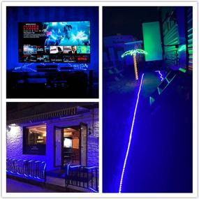 img 2 attached to 🔵 Tuanchuanrp 100Ft Blue Rope Lights Outdoor: Waterproof, Cuttable String Lights for Indoor/Outdoor, Perfect for Backyards, Gardens, Halloween, Christmas Decoration & Landscape Lighting