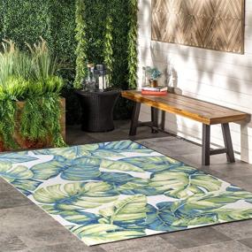 img 4 attached to 🌺 nuLOOM Lisa Floral Accent Rug 2' x 3' Multi - Perfect for Indoor and Outdoor Use!