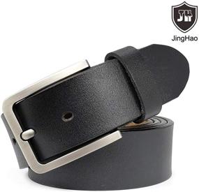 img 2 attached to JingHao Regular Chocolate Men's Accessories in Genuine Leather