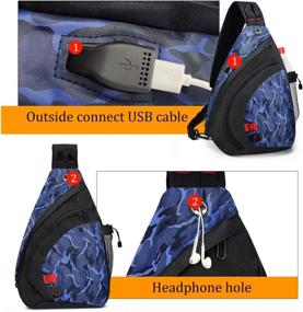 img 1 attached to VLOGANIK Backpack Crossbody Shoulder Waterproof