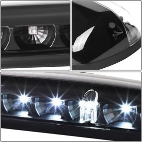 img 2 attached to DNA Motoring CBL-CSIL02-BK-W 3Pcs LED Cab Roof Running Light/Lamps [For 02-07 Chevy Silverado/GMC Sierra]