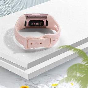 img 1 attached to Ouwegaga Band Compatible With Fitbit Charge 4/Charge 3/Charge 3 SE