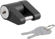 π curt 23521 trailer tongue coupler lock - black, 1/4-inch pin diameter, fits up to 3/4-inch span logo