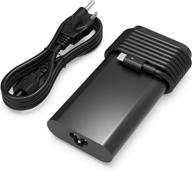 🔌 high-powered 130w usb c charger for dell xps 15 9500 & 17 9700: reliable laptop power supply adapter cord logo