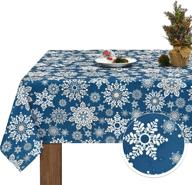 christmas tablecloth waterproof tablecloths spill proof logo
