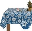 christmas tablecloth waterproof tablecloths spill proof logo