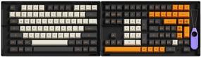 img 4 attached to Akko Carbon Retro 158-Key ASA Profile PBT Double-Shot Full Keycap Set: Enhance Your Mechanical Keyboard Experience with Stylish Collection Box