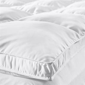 img 2 attached to 🛏️ SUPERIOR Down Alternative Mattress Topper - Premium Overfilled Pillow Top for Full Size Bed (54" x 75")