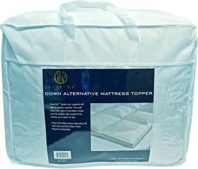 img 1 attached to 🛏️ SUPERIOR Down Alternative Mattress Topper - Premium Overfilled Pillow Top for Full Size Bed (54" x 75")