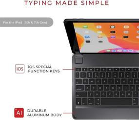img 3 attached to 🔤 Brydge 10.2 Wireless Keyboard: iPad 9th, 8th & 7th Gen Compatible, Backlit Keys, Long Battery Life - Space Gray