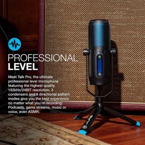 img 3 attached to 🎙️ JLab Talk Pro USB Microphone with USB-C Output, Cardioid, Omni, Stereo, Bidirectional - 192k Sample Rate, 20Hz-20kHz Frequency Response, Volume & Gain Control, Quick Mute - Plug & Play