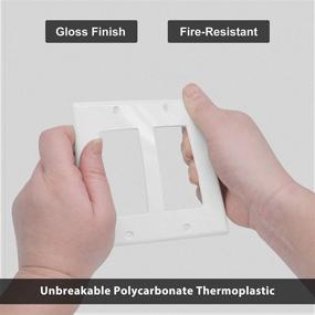 img 3 attached to BESTTEN Decorator Standard Unbreakable Polycarbonate Electrical in Wall Plates & Accessories
