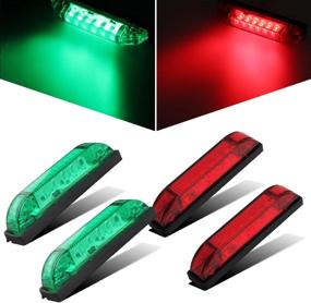 img 4 attached to 🚤 Partsam Waterproof LED Boat Navigation Lighting: Red & Green Marine Utility Strip Bar for Enhanced Safety