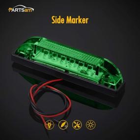 img 2 attached to 🚤 Partsam Waterproof LED Boat Navigation Lighting: Red & Green Marine Utility Strip Bar for Enhanced Safety