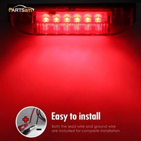 img 1 attached to 🚤 Partsam Waterproof LED Boat Navigation Lighting: Red & Green Marine Utility Strip Bar for Enhanced Safety