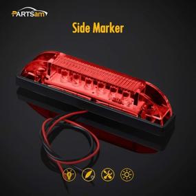 img 3 attached to 🚤 Partsam Waterproof LED Boat Navigation Lighting: Red & Green Marine Utility Strip Bar for Enhanced Safety