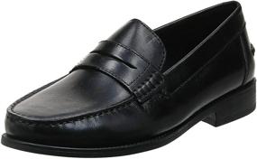 img 4 attached to Black Geox Damon Slip-On Loafer Men's Shoes within Loafers & Slip-Ons