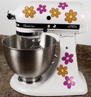 🌼 hippie flowers kitchen mixer stickers: vibrant daisy decals for quirky milk mug designs logo