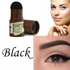 img 3 attached to Waterproof Hairline Concealer Reusable Black Brown