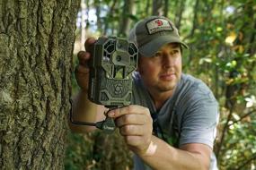img 1 attached to Economy Trail Camera Holder by HME Products - Olive, 6.50x5.24x1.38