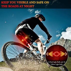 img 3 attached to 🚲 Keaplayee Bike Tail Light with Turn Signal and Rear Bike Light LED Rechargeable USB Bicycle Tail Light – Wireless Remote Control for Night Riding Safety and Cycling Lights Warning