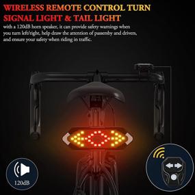 img 2 attached to 🚲 Keaplayee Bike Tail Light with Turn Signal and Rear Bike Light LED Rechargeable USB Bicycle Tail Light – Wireless Remote Control for Night Riding Safety and Cycling Lights Warning