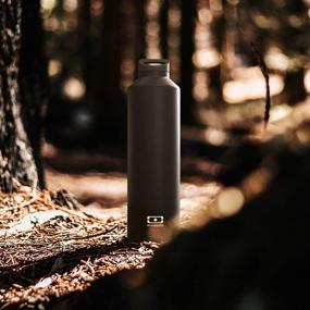 img 1 attached to monbento MB Steel Black Onyx Insulated Water Bottle: Leak-Proof & 17 Oz Stainless Steel Bottle