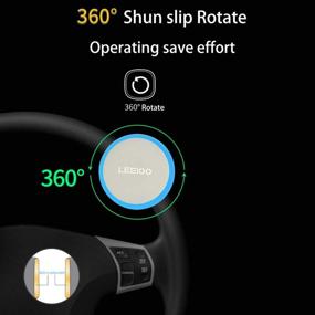 img 1 attached to 🟠 AINAAN Steering Wheel Spinner Knob, Car Booster Mini Power Handle for All Vehicles: Auto, SUV, Truck, Vans - Orange