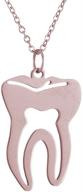 🦷 aochee dental pendant charm necklace jewelry for dentist doctor nurse gift logo