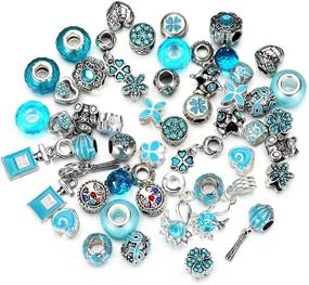 img 1 attached to Pansona Assorted Rhinestones Spacers Lightblue