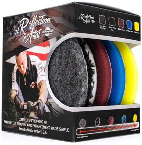 img 4 attached to 🔮 The Rag Company - Buff and Shine Reflection Artist 5&#34; Buffing Kit with Five Pads, URO line for Easy and Effective Use