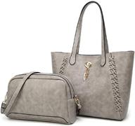 hynice handbags shoulder satchel zr03 brown women's handbags & wallets and satchels logo