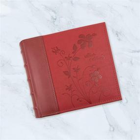 img 1 attached to 📷 Golden State Art Faux Leather Vintage Inspired Photo Album - Marron, Holds 200 4"x6" Pictures, 2 Per Page, P52028-7