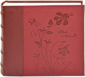 img 4 attached to 📷 Golden State Art Faux Leather Vintage Inspired Photo Album - Marron, Holds 200 4"x6" Pictures, 2 Per Page, P52028-7