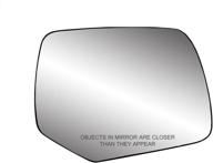 🔥 passenger side heated mirror glass for ford escape/mercury mariner (fit system, square mount) logo