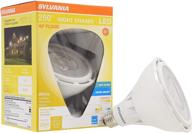 💡 sylvania night chaser led par38 light bulb - powerful 2650 lumen, dimmable, 3000k neutral white - 1 pack (74793) логотип