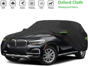 img 4 attached to 🚗 NEVERLAND Waterproof Car Cover Black- All Weather Protection for SUVs up to 201