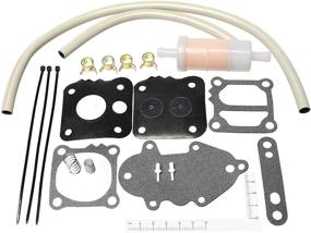 img 4 attached to High-Performance Fuel Pump Kit for 🚀 Mercury/Mariner Outboard 21-857005A1 - 18-7817 Diaphram Washer Kit