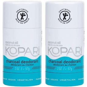 img 4 attached to 🥥 Kopari Organic Coconut Deodorant Stick for Men - Aluminum Free, Long Lasting, Paraben Free, 2 Pack, 2.0 oz