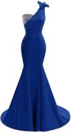 👗 lily wedding womens one shoulder satin mermaid prom dress 2020 evening ball gown: elegant and glamorous evening dress for 2020 logo