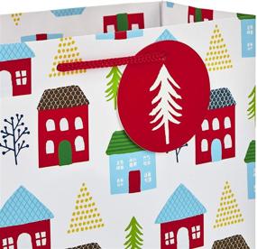 img 1 attached to 🎁 Hallmark 9-inch Christmas Gift Bag Bundle (Pack of 6): Little Houses and Trees, Merriest Christmas, Vintage Van with Christmas Trees