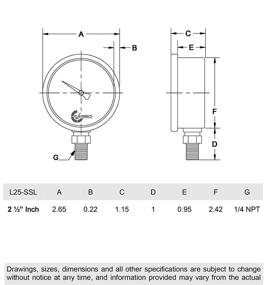 img 1 attached to 🔍 Pressure Sensors: Stainless Steel, Liquid-Filled Instruments