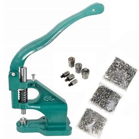 img 4 attached to Hand Press Grommet Eyelet Machine 4）Heavy Eyelet 1500Pcs Grommets