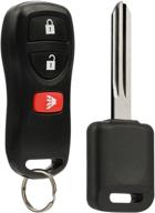 🔑 high-quality car key fob keyless entry remote with ignition key for nissan, infiniti (kbrastu15 3-btn) - convenient and reliable logo