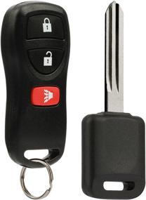 img 1 attached to 🔑 High-Quality Car Key Fob Keyless Entry Remote with Ignition Key for Nissan, Infiniti (KBRASTU15 3-Btn) - Convenient and Reliable