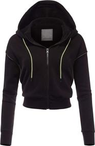 img 4 attached to 👚 FashionMille Women's Casual Fleece Full Zip Hoodie Jacket