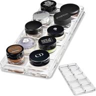 🎨 alegory 10-space clear acrylic paint pot/cream shadow makeup organizer tray – cosmetic beauty care storage logo