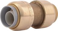 🦈 sharkbite u4008lfa brass conversion coupling, 1/2" x 1/2" - efficient plumbing connector logo