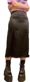 img 1 attached to 👗 Elegant Academia: Gothic Patchwork Skirts for Women's Fashion